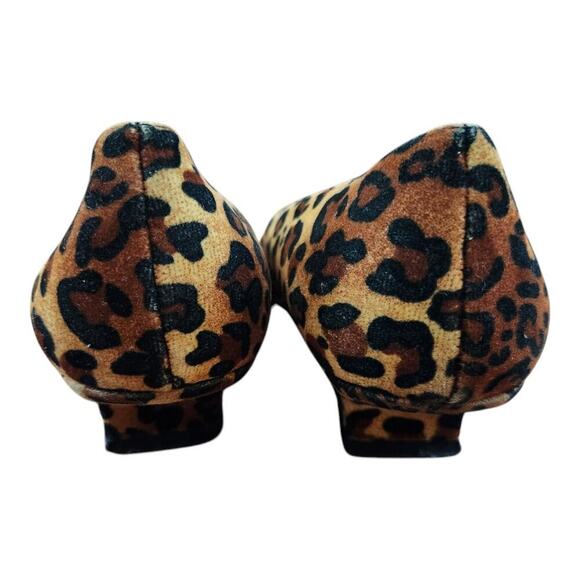 Karen Scott Jilly womens sz 7m leopard animal print pump heel square toe - Picture 4 of 12